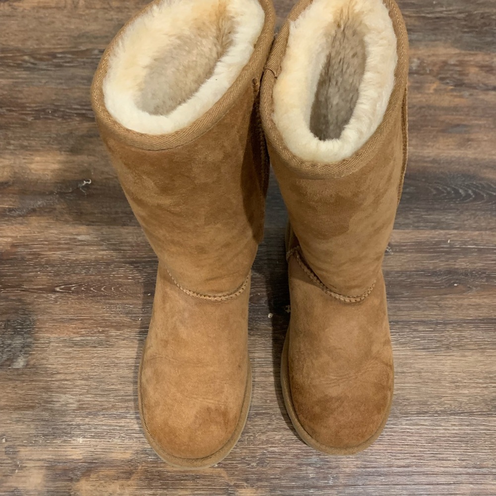 UGG Tan Suede Boots - Picture 3 of 5